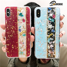 New Luxury Gold Foil Bling Marble Phone Case For iPhone X XS Max Soft TPU Cover For iPhone 7 8 Plus 6 6s XR Glitter Case Coque