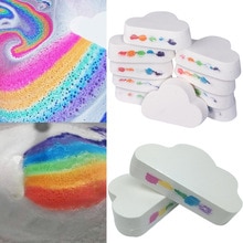 New Natural Skin Care Cloud Rainbow Bath Salt Exfoliating Moisturizing Bubble Bath Bomb Ball Handmade Skin-care Bath Bomb Bubble