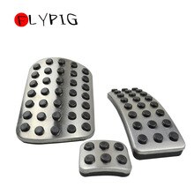 New Stainless Steel Sport Brake Pedal Pads Cover for Mercedes Benz M GL R Class AMG A164300082 A1702900182 A1644300084