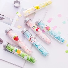 New Travel Scented Soap Bath Child Hand Washing Soap Paper Tube Portable Petal Soap Flower Shape Fruity Odour For Random Colors