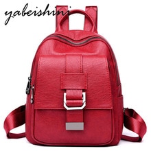New Women Leather Backpacks Vintage Female Shoulder Bag Sac a Dos Travel Ladies Bagpack Mochilas School Bags For Girls Preppy