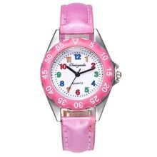 New arrival fashion leather kids simple Watch Children Girls Boys Students Quartz Wristwatch watches clock Relogio Feminino