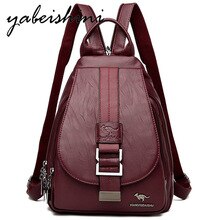 New travel backpack Multifunction Women leather Backpack Sac a Dos mochila feminina Shoulder Bags Teenage girl with backpack