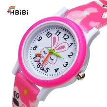 Newest products Printed strap Children's watch Cute Rabbit Watches Kids Boys Girls Clock Gift Child Casual Quartz Wrist Watch