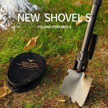 Outdoor Camping Outdoor climbing multifunctional portable trumpet mini folding shovel fishing camping shovel shovel shovel