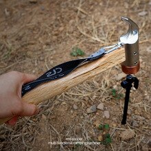 Outdoor Camping Outdoor stainless steel hammer copper head camping tent canopy nail multifunctional hammer nail puller hammer