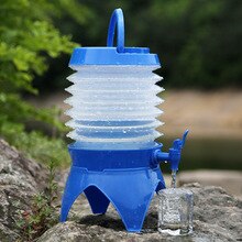 Outdoor Camping Telescopic Folding Water Storage Barrel Multi-Functional Drinking Water Bucket Large Capacity Car  Beer Barrel