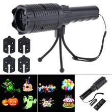 Outdoor Flashlight Projector LED Light Landscape Xmas Halloween Party Tripod LED Lamp With Card Pattern Light
