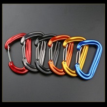 Outdoor Hiking Aviation Aluminum Wire Gate Carabiner Buckle Snap Hook Rock Climbing For Camping Outing Mountaineering Equipment
