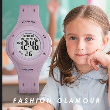 PANARS Sports Watches  For Kids Digital Girls Clock Children Watch Boy Kid Waterproof LED Multifunctional Alarm Horloge Meisje