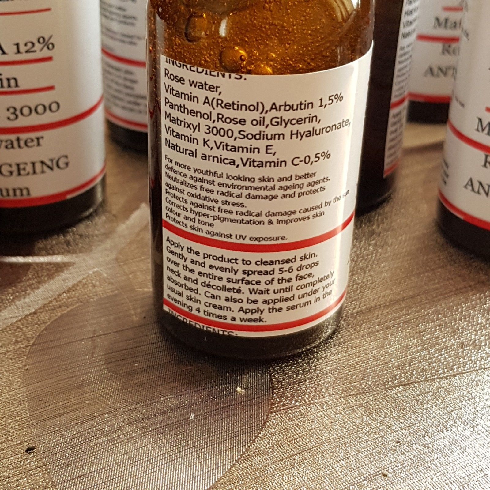 PURE RETINOL VITAMIN A ARBUTIN Matrixyl 3000 Anti Wrinkle Face Serum 35ml. Free Ship