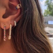 Paper clips pins earrings