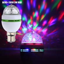 Party Led light B22 Base LED Stage Light Colorful Bulbs DJ Light  LED Stage Lamp bulb  LED Stage Light Party Lights D40