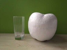 Polystyrene Styrofoam Foam big apple model Christmas Eve Halloween decoration materials DIY handmade home furnishing supplies