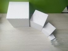 Polystyrene Styrofoam Foam cube educational tools /toys children/kids DIY handmade materials many sizes