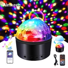 Portable DJ Disco Ball Night Lamp RGB Effect Stage Light Music Club Strobe Light for KTV Wedding Party Show 9 Colors