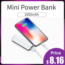 Portable Mini Power Bank 2600mAh USB External Battery Pack Charger Slim Powerbank For iPhone 11 Pro MAX 7 XR USB Charger