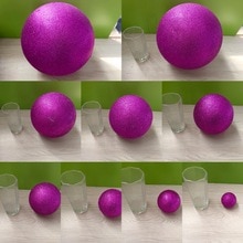 Purple Polystyrene Styrofoam Foam Ball Party Wedding festival stage house decoration DIY handmade materials 15-30cm(diameter)