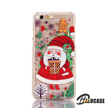 Quicksand Christmas Snowman Reindeer Silicone Case For iPhone 6 6s 7 8 Plus X XS MAX XR Samsung S8 S9 S10 Plus Note 8 9 10 Pro