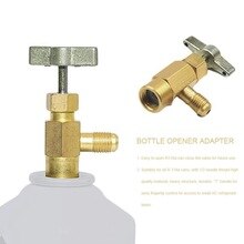 R134A Automotive Air Conditioning Refrigerant Bottle Opener 1/2ACME TT1214 134A Bottle Opener A/C Refrigerant Tools