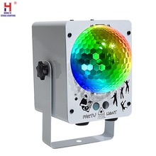 RGB Stage Light 10w Patterns Laser Projector Sound Auto Activated Disco Ball Party Lighting Effect for Christmas Wedding