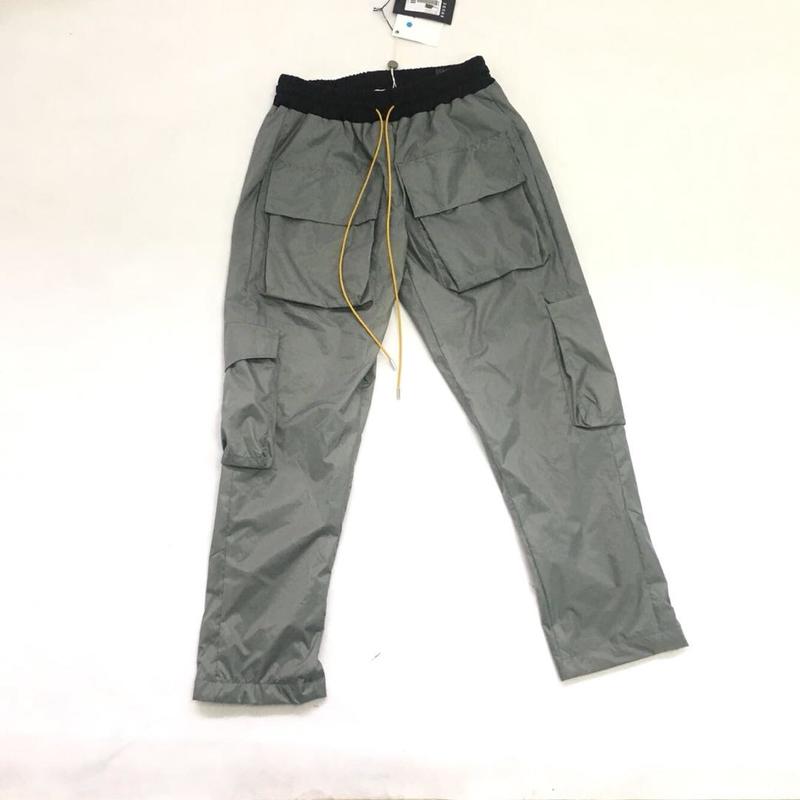 RHUDE 19SS Cargo Pants Men Women Joggers Sweatpants Trousers Sweat Pants Men Causal Jogger RHUDE Pants
