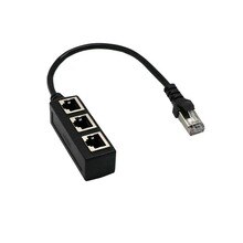 RJ45 Ethernet Cable Adapter Splitter 1Male To 3Female Port LAN Network Plug Ethernet Female Adapter Digital Accessories