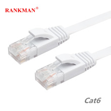 Rankman Cat6 Lan Cable RJ45 Ethernet Patch Network Cord Flat Cord Line 500M for Router PC STB TV Switch Laptop