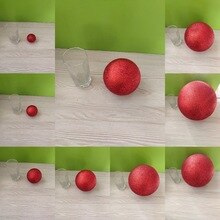 Red Polystyrene Styrofoam Foam Ball Party Wedding festival stage house decoration DIY handmade materials 6-12cm(diameter)