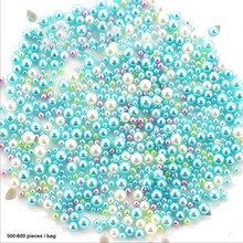 Resin Imitation Pearl DIY Particles Accessories Slime Balls Small Tiny Foam Beads For Floam Filler For DIY Supplies