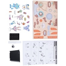 Robotime 3D Wooden Puppy Puzzle Game Creative Flower Pot Storage Box Pen Holder Model Building Kit Children'S Toys Adult