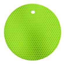 Round Silicone Rubber Pad Multifunctional Heat Insulation Tableware Mat Slip-resistant Insulation Pad Placemat Dining