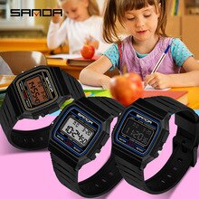 SANDA New Child Electronic Watch Students Fashion Personality Luminous Sports Waterproof  Wristwatch Montre pour enfants