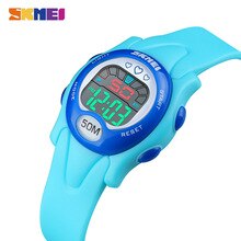 SKMEI 50M Waterproof Children LED Digital Watch Kids Electronic Wristwatches Chronograph Stop Watch Boys Girls Sport Watches