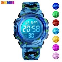 SKMEI Military child digit watch Kids Sport Watches 50M Waterproof Electronic Wristwatch Children Digital Watch For Boys Girls