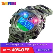 SKMEI Sport Kids Watches Young And Energetic Dial Design Waterproof 50M Colorful LED+EL Lights relogio infantil 1547 Children's