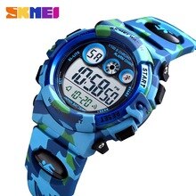 SKMEI Sport Kids Watches Young Energetic Dial Design 50M Waterproof Colorful LED+EL Lights Outdoor Chilren's Relogio Infantil