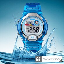 SKMEI Sports Children Watch Boys Girls Student Gifts Waterproof Alarm Clock Stopwatch Timing Watch LED Luminous Digital Watch
