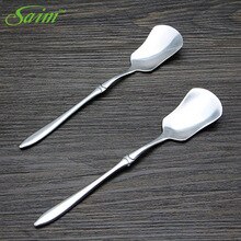Saim Stainless Steel Ice Cream Scoop Fruit Spoon Ice Cream Scoop Spoon Stacks Maker Pudding Yogurt Dessert Icecream Scoop JJC01