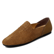Shoes Loafers Men Soft Moccasins Leather Peas Shoes Men Flats New Men Casual Shoes Moccasin Driving Shoes size 38-44 *