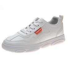 Shoes Woman Sneakers White 2020 Spring Autumn New Lace-Up Board Shoes Ladies Leisure Fashion Sports Flats Women Running Sneaker