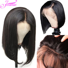 Short Bob Lace Front Wigs For Black Women Glueless 13*4Lace Front Human Hair Wigs Pre Plucked Remy Hair Brazilian Bob Wig