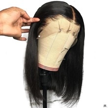 Short Human Hair Wigs 13*4 Lace Frontal Wig Straight Bob Lace Front Wigs Brazilian Lace Front Human Hair Wigs Remy Hair 150%