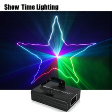 Show Time home party DJ Laser Projector scanner Line Laser dmx rgb Stage Effect Lighting for Disco Xmas Party 1 hole laser show