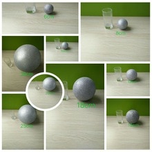 Silver Polystyrene Styrofoam Foam Ball Party Wedding festival stage house decoration DIY handmade materials 15-30cm(diameter)