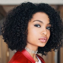 Sleek Brazilian Curly Human Hair Wig Remy Short Human Hair Wigs For Women Natural Short Curly Bob Wig Non Lace Wig Free Shipping