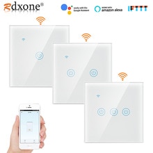 Smart Wifi Touch light Switch EU Smart Socket Switch Remote Smart Home Controller Work with Alexa