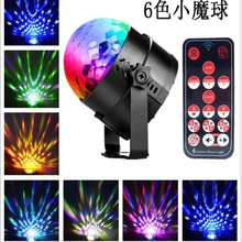 Sound Activated Rotating Disco Ball Party Lights Strobe Light 3W RGB LED Stage Lights For Christmas Home KTV Xmas Wedding Show