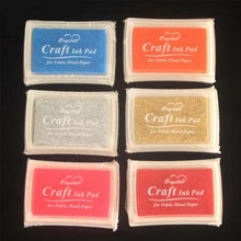 Special DIY printing pad rubber stamp pad color rectangular concave waist big printing mud rubber chapter