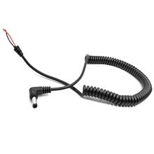 Spiral Coiled Curved Power Cable Cord 5.5x2.1mm DC Plug Tip Connector for CCTV Photo Lamp Light Monitor Router PC Screen